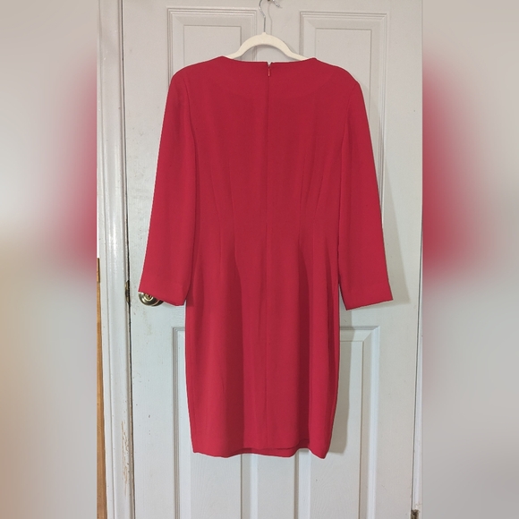 1980's ruched cocktail dress by Casual Corner size 10 - Picture 3 of 4